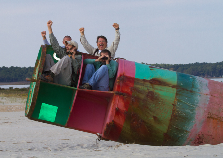 A Seaside Grasshopper (<em>Trimerotropis maritima</em>) blends in perfectly in the dunes on Assateague Island, Maryland (10/22/2011). Photo by Bill Hubick.