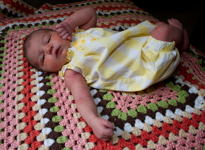 The only subject I intend to photograph more than birds. Our beautiful daughter Adelaide (Addy) Winona Hubick joined us on 4/23/2012. Enjoy the portraits of yard birds until we get the hang of this and take our nature adventures on the road! Photo by Bill Hubick.
